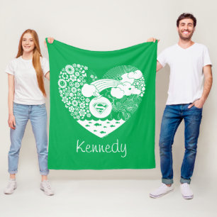 Cobertor De Velo Supergirl Floral Peace Hearic