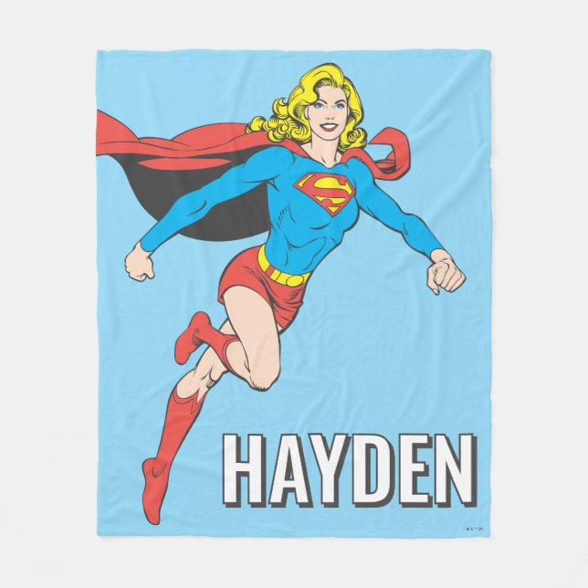 Cobertor De Velo Supergirl Pose 1 (Frente)