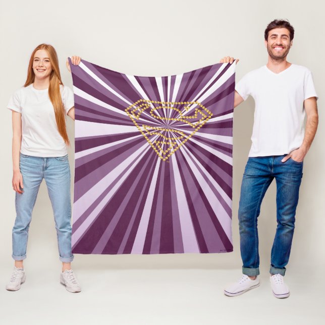 Cobertor De Velo Supergirl Studed S-Shield (In Situ)