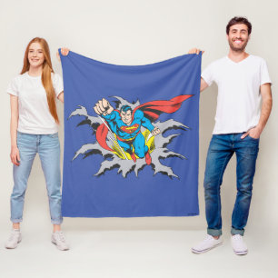 Cobertor De Velo Superman Tears Thru