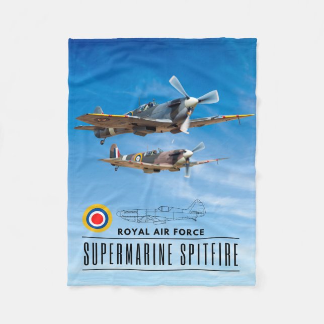 COBERTOR DE VELO SUPERMARINE SPITFIRA - ROYAL AIR SQUADRON (Frente)