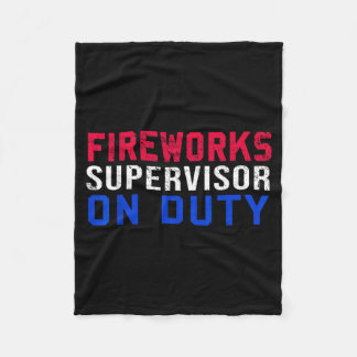 Cobertor De Velo SUPERVISOR DE FOGOS DE ARTIFÍCIO - Presente engraç