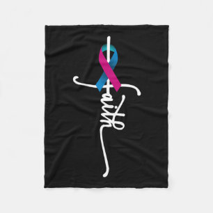 Cobertor De Velo Suporte ao Câncer de tiróide de Fé do cancer