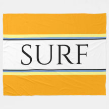 SURF Diversão Ouro Amarelo Blue Racing Stripes