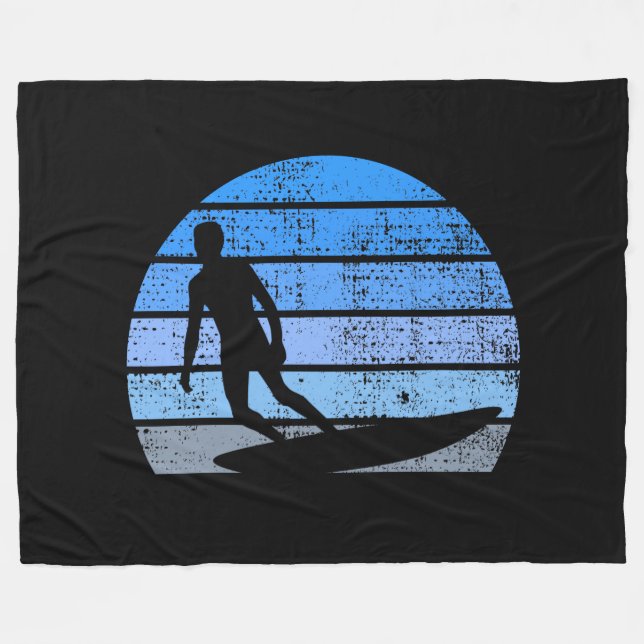 Cobertor De Velo Surfar em Retro (Frente (Horizontal))