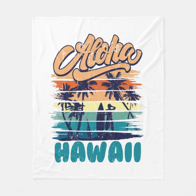 Cobertor De Velo Surfe - Aloha Havaí (Frente)