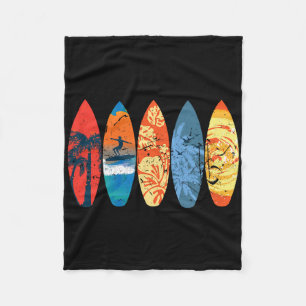 Cobertor De Velo Surfe Surfista Palmeira Prancha de Surfe Pôr do So