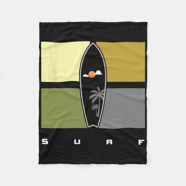 Cobertor De Velo Surfing Apparel - Surfer Surf _1  (Frente)