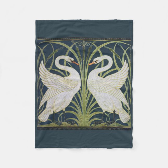 Cobertor De Velo Swan Art Nouveau Dois Swans (Frente)