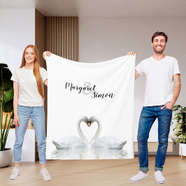 Cobertor De Velo Swans ama nomes de casamento