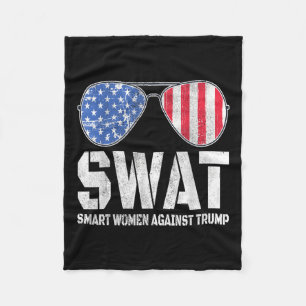 Cobertor De Velo Swat Smart Women Contra Trump Engraçado Anti-Trump