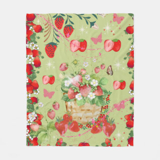 Cobertor De Velo Sweet Strawberry Dreams Blanket