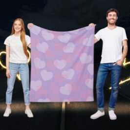 Cobertor De Velo Sweetheart Sprinkle | Coração lavanda