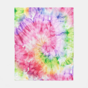 Cobertor De Velo Swirls De Verão: Padrões De Tie-Dye Pastel
