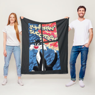 Cobertor De Velo SYLVESTER™ atrás da janela "Sofferf' Succotash"