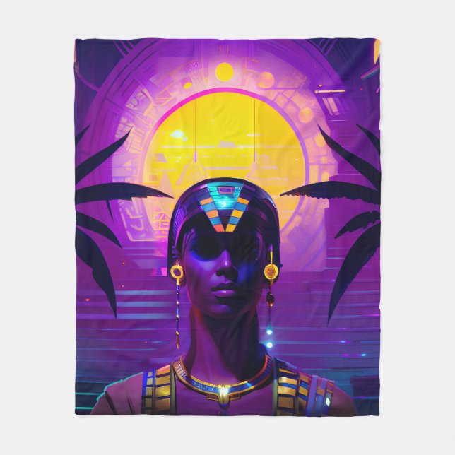 Cobertor De Velo Synthwave Pharaoh (Frente)