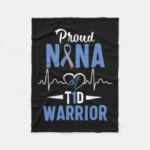 Cobertor De Velo T1d Diabetes Nana Proud Sensibilização Tipo 1 Insu