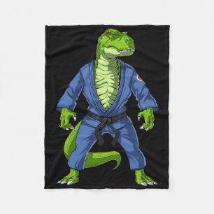 Cobertor De Velo T-rex Dinossaur Jiu-jitsu Judo Ninja Artes Marciai