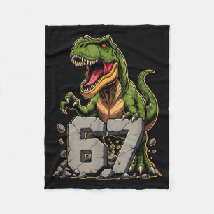 Cobertor De Velo T-rex Dinossauro Engraçado Seis Sete Meme Legal Ti