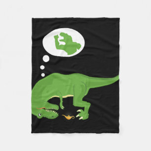 Cobertor De Velo T-rex engraçado, Lâmpada do Gênio, Braços Curtos, 