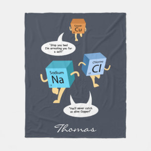 Cobertor De Velo Tabela Periódica de Elementos de Química Engraçado