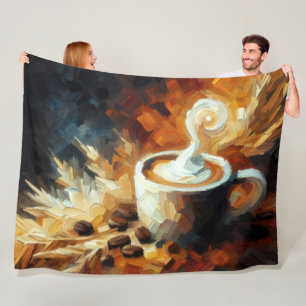 Cobertor De Velo Taça de café Abstrato artístico