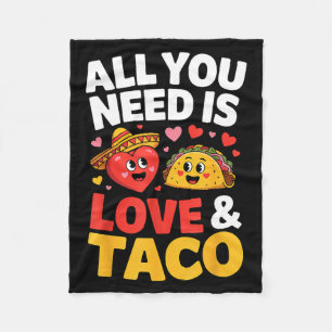Cobertor De Velo Taco cinco de maio amor coração fofo chapéu comida