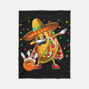 Cobertor De Velo Taco Dabbing Jogando Boliche Jogador do Cinco De M