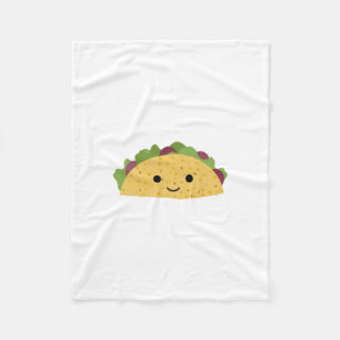 Cobertor De Velo Taco de sorriso de Kawaii dos desenhos animados
