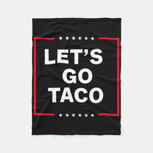 Cobertor De Velo Taco engraçado anti-Trump (Frente)