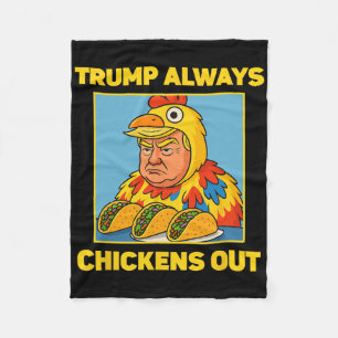 Cobertor De Velo Taco Engraçado do Meme Trump Sempre Desiste