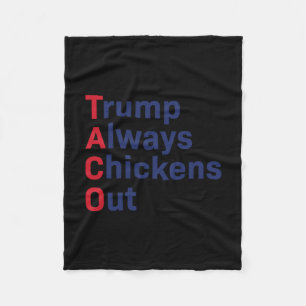 Cobertor De Velo Taco Engraçado Trump Sempre Desiste 1