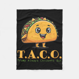Cobertor De Velo Taco Engraçado Trump Sempre Foge Vamos De Saída Va