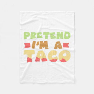 Cobertor De Velo Taco Halloween Design de Figurino Fingindo que sou