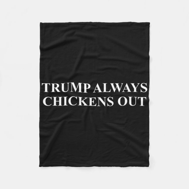 Cobertor De Velo Taco - Trump Sempre Desiste  (Frente)