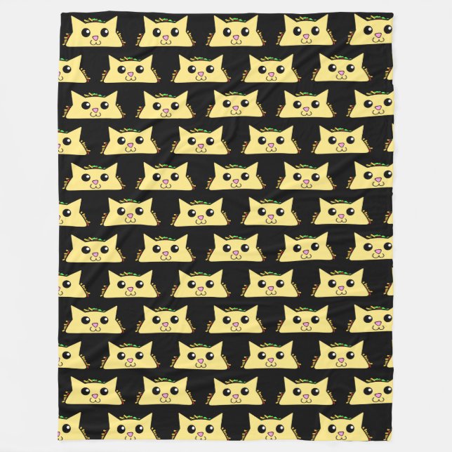 Cobertor De Velo Tacocat Black Fleece Blanket (Frente)