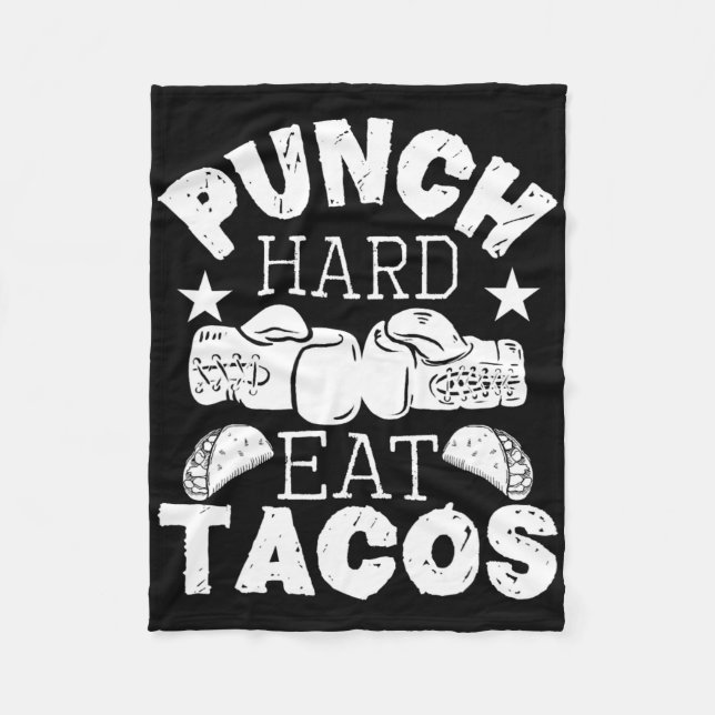 Cobertor De Velo Tacos de comida de Duro - Kickboxer in a box (Frente)