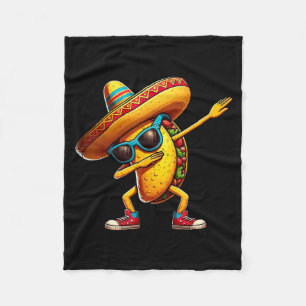 Cobertor De Velo Tacos de Dabbing Bruh Cinco De Mayo Festa Mexicana