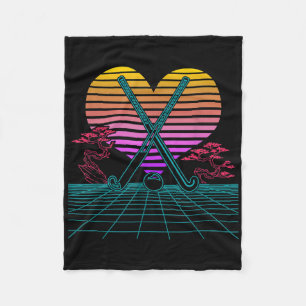 Cobertor De Velo Tacos de hóquei retrô anos 80 Vaporwave jogador Pa