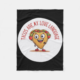 Cobertor De Velo Tacos São Minha Linguagem do Amor Engraçado Dia do