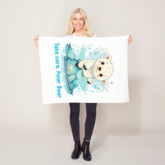 Cobertor De Velo Take care, Polar Bear