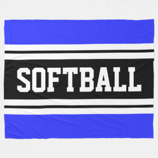 Cobertor De Velo Tampão de SOFTBALL Azul Brilhante Tiras de Corrida