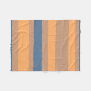 Cobertor De Velo Tan Apricot Orange Dusty Blue Fleches