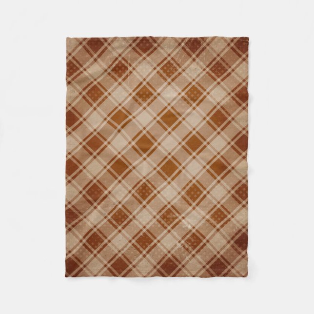 Cobertor De Velo Tan, Clay, Rust Russe Fleece Blanket (Frente)