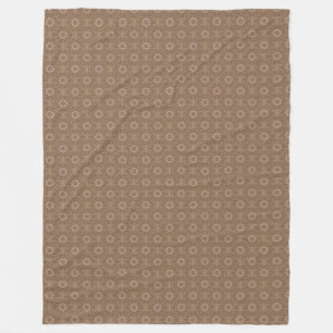 Cobertor De Velo Tan Pattern Fleece Blanket