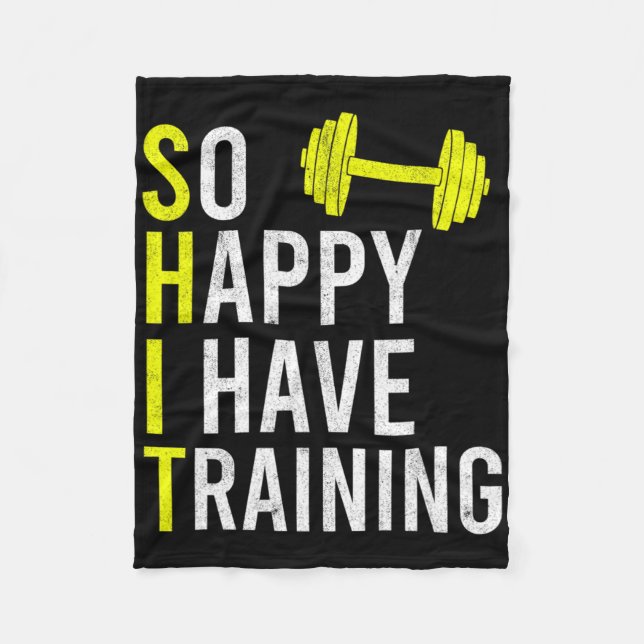 Cobertor De Velo Tão Feliz Que Eu Tenho Treinamento Para Geração De (Frente)