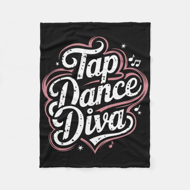 Cobertor De Velo Tap Dance Diva (Frente)