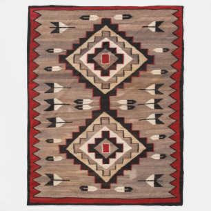 Cobertor De Velo TAPEÇARIA DE PADRÃO DE PENA NAVAJO DE 1900 reimpre