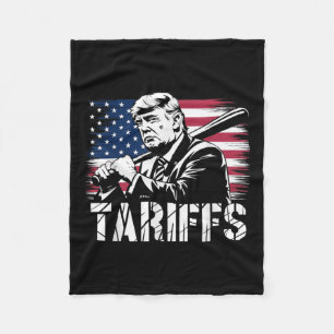 Cobertor De Velo Tarifas Trump Bandeira EUA Poder Comercial Engraça