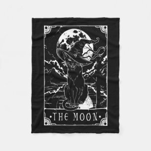 Cobertor De Velo Tarot Card Crescent Moon E Black Cat Witat Hat